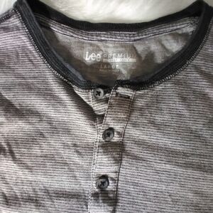 Lee long sleeve  shirt grey large